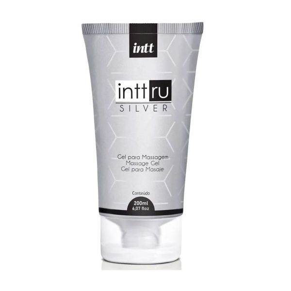 Cosmético massagem Gel Para Massagem Intt Ru - Silver para massagem Nuru 