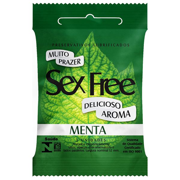 Preservativo camisinha - Preservativo Lubrificado Sex Free - Aroma 