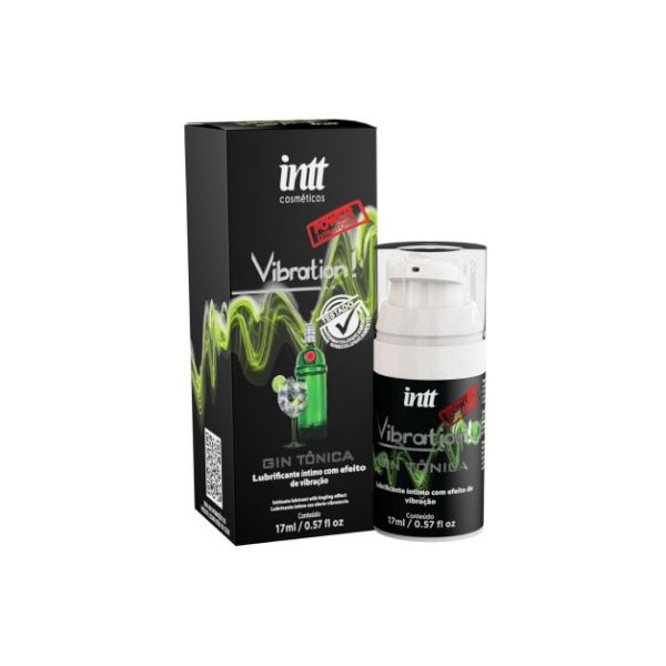Cosmético excitante Vibration Power Intt - Sabor Gin com tônica 17ml
