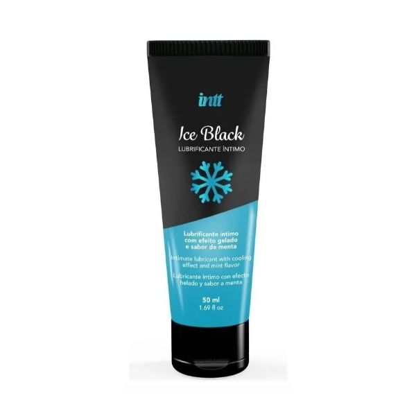 Lubrificante gel beijável Black Ice Intt 50ml - Efeito Ice 