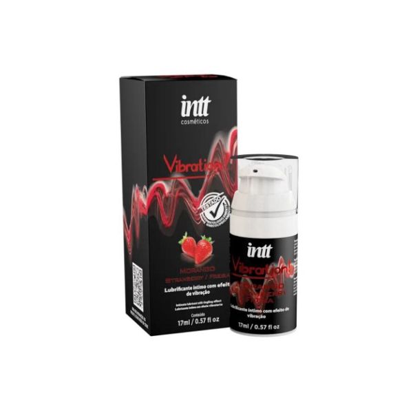 Excitante Unissex Vibration Power Intt - Sabor Morango 17ml
