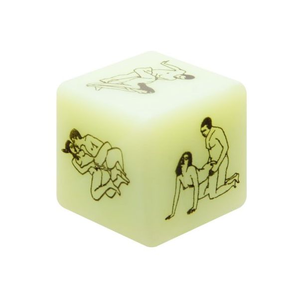 Brincadeira Dado Do Prazer Fluorescente Hetero 1 unidade 