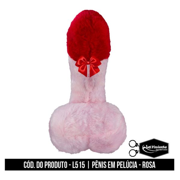 Pênis De Pelúcia Rosa