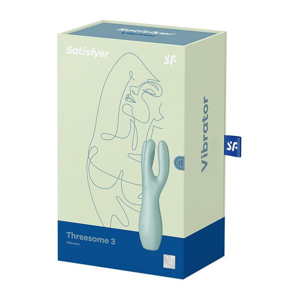 Vibrador Bullet e estimulador triplo Satisfyer Threesome 3 