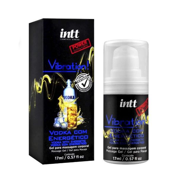 Excitante Unissex Vibration Power Intt - Sabor Vodka C/ Energético 17ml