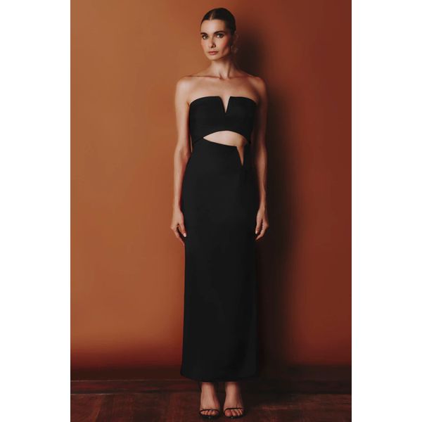 VESTIDO GAIA ALFAIATARIA PRETO