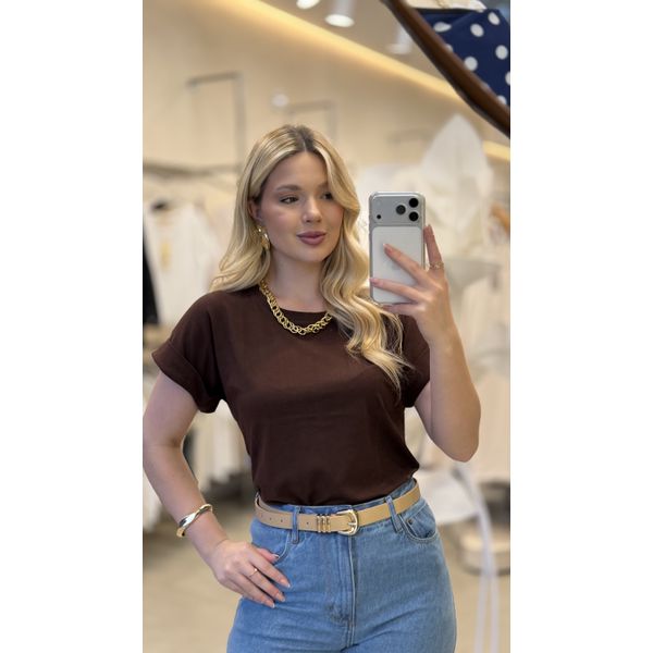 TEE LISA MARROM