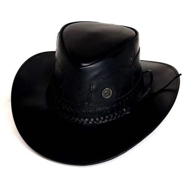 Chapéu de Couro - Modelo Escamado em couro 