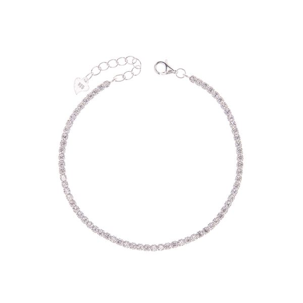 Pulseira Riviera Cristal em Prata 925