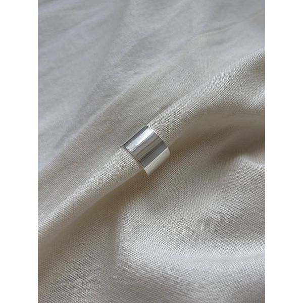 Anel Ajustável Minimalista Banhado em Prata 925