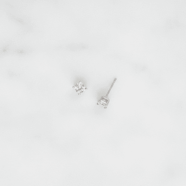 Brinco Ponto de Luz Clássico Banhado em Prata 925