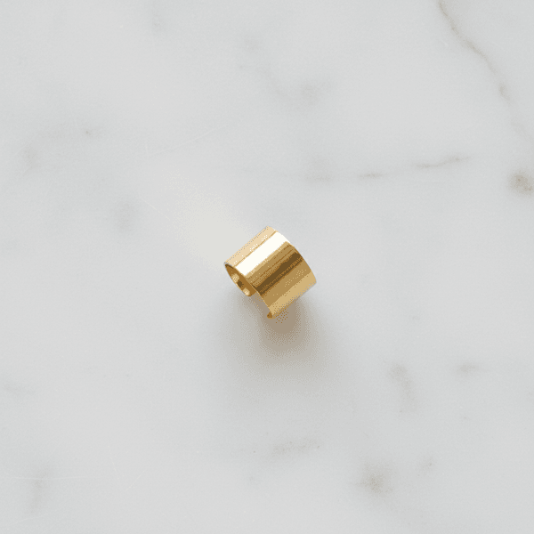 Anel Ajustável Minimalista Banhado em Ouro 18k