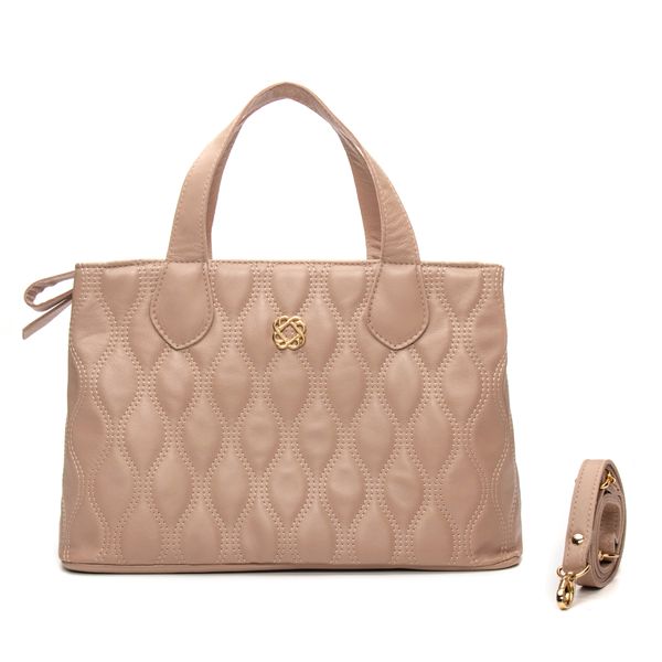 bolsa couro legitomo com matelasse 