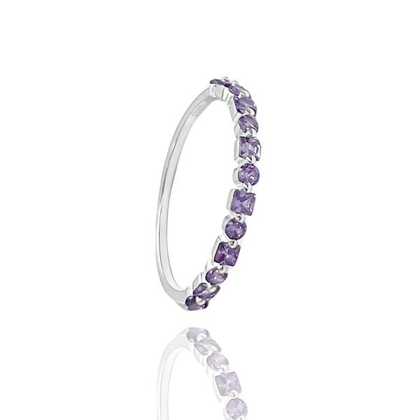 Anel Aparador Vegas Lavanda Prata 925 