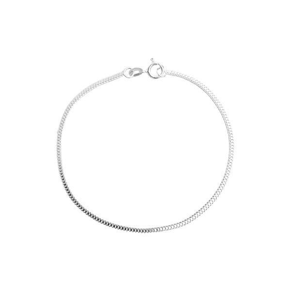 Pulseira Malha 2mm Prata 925