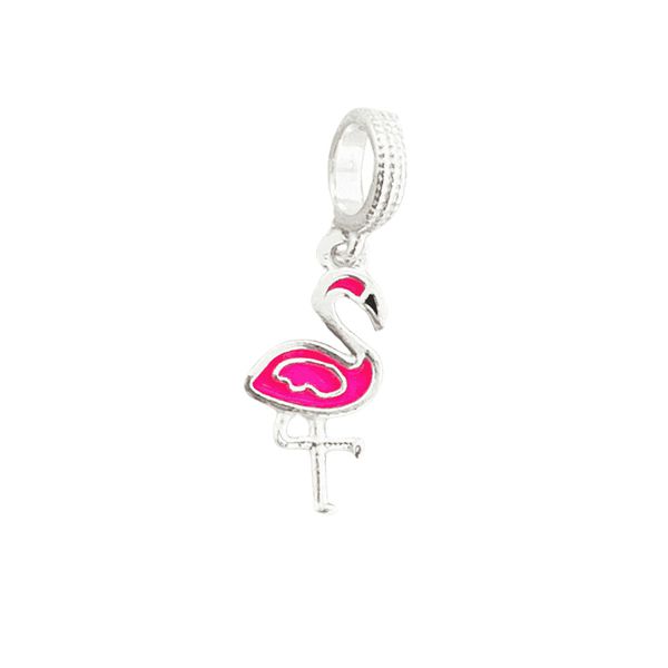 Berloque Flamingo Prata 925