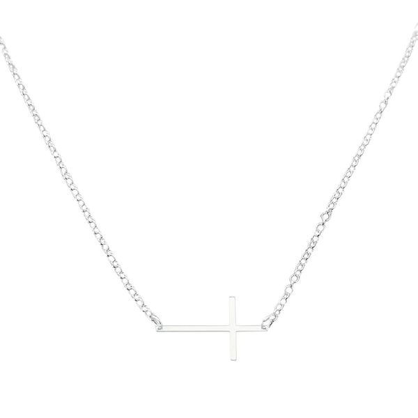 Choker Pingente Cruz Prata 925