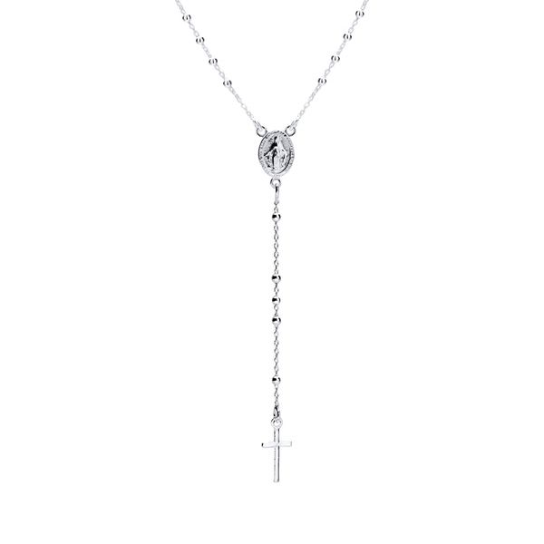 Colar Terço 50cm Prata 925