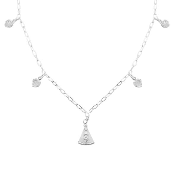 Choker N.S com Zircônias Prata 925