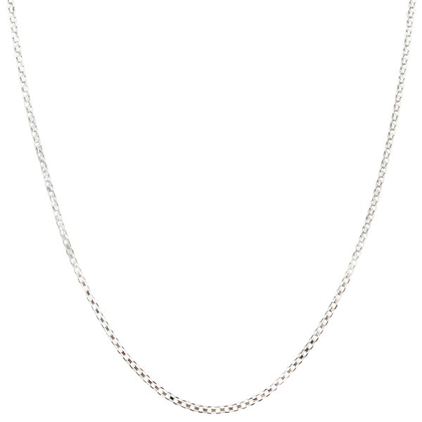 Colar Corrente Esteira Marina 2mm 45cm Prata 925