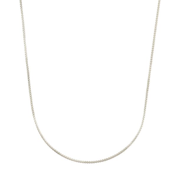 Colar Corrente Pipoca 1mm 45cm Prata 925