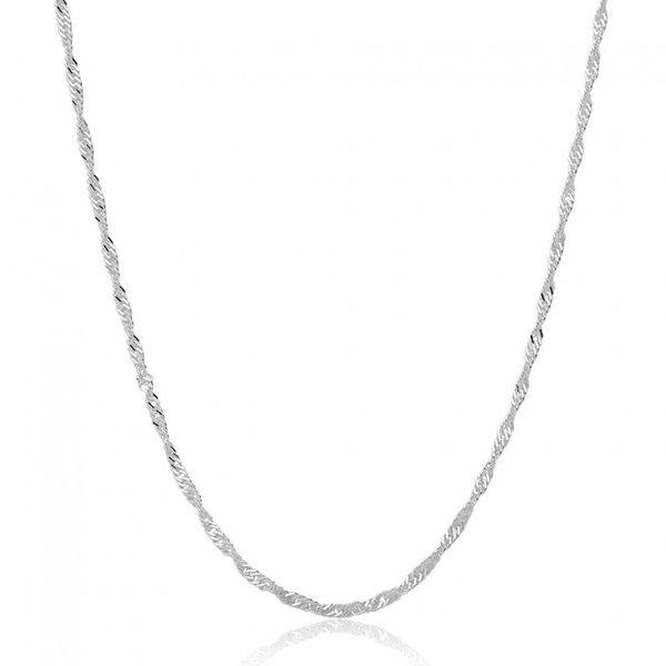 Corrente Singapura 1,5mm 45cm Prata 925