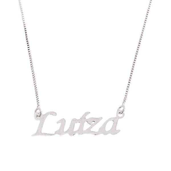 Colar Nome Personalizado Prata 925