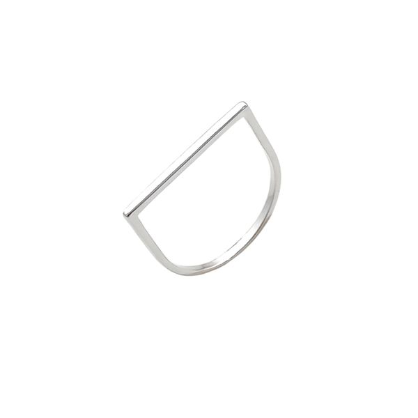 Anel Minimalista Liso Prata 925