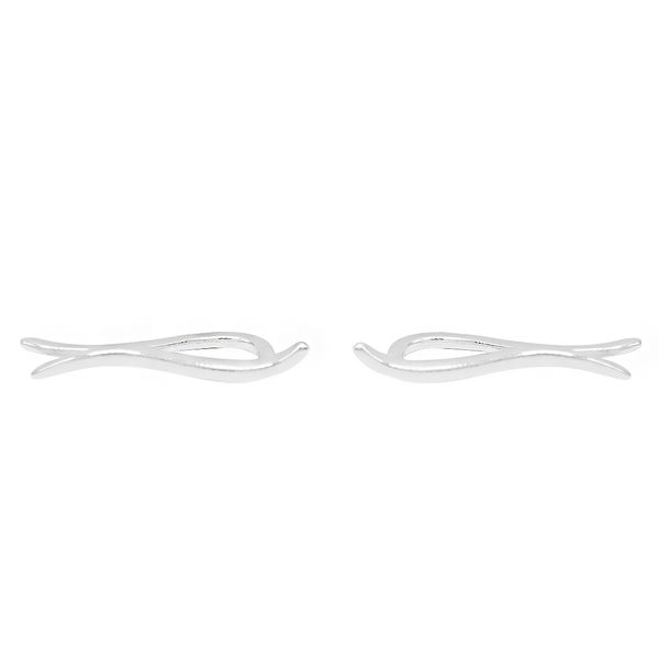 Brinco Ear Cuff Minimalista Prata 925