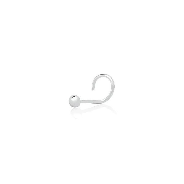 Piercing de Nariz Bolinha 2mm Prata 925