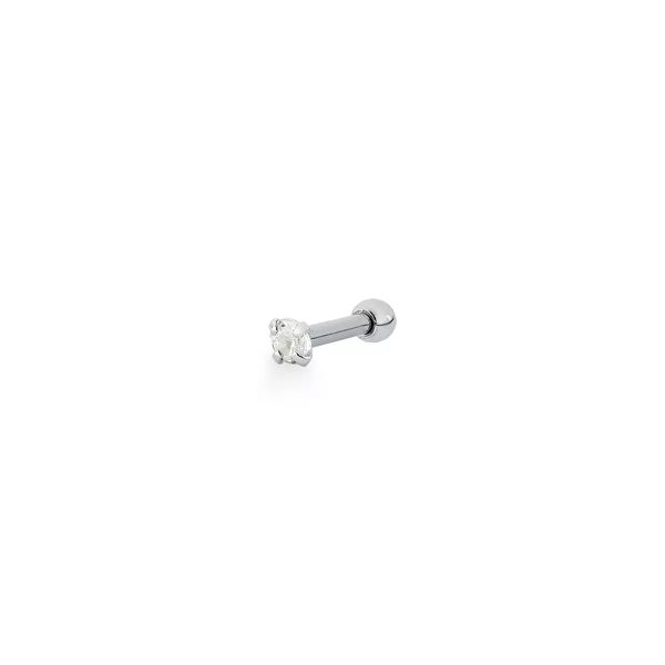 Piercing de Furo Ponto de Luz 3mm Prata 925