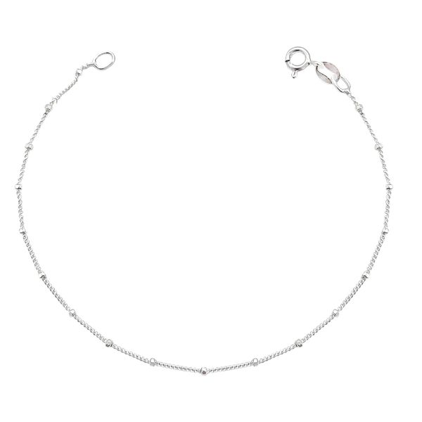 Pulseira Grumet Bolinha Prata 925