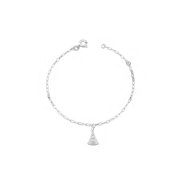 Pulseira Pingente Nossa Senhora Aparecida Prata 925