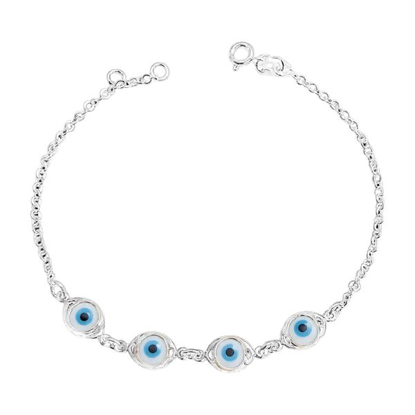 Pulseira Olho Grego Prata 925