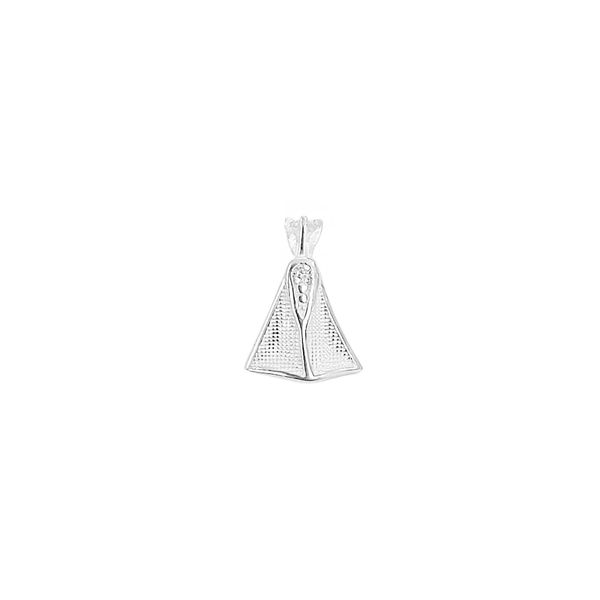 Pingente Nossa Senhora Coroa Zircônia Prata 925
