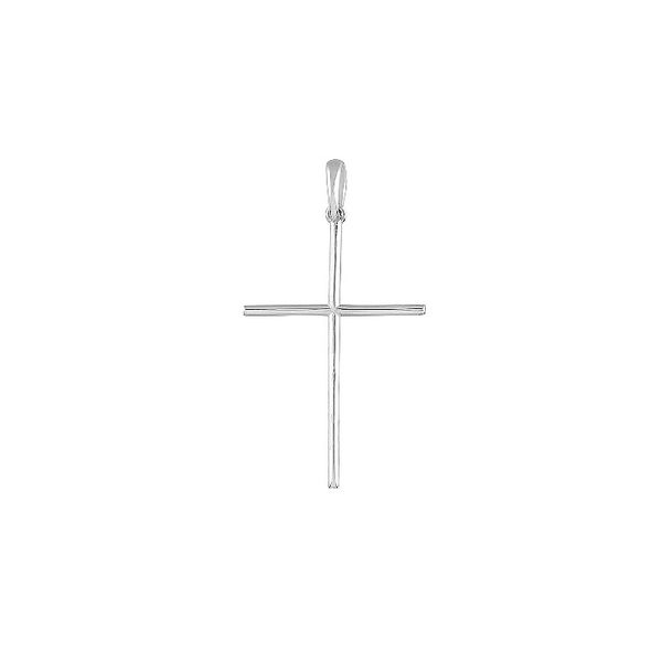 Pingente Cruz Lisa 3,5cm Prata 925
