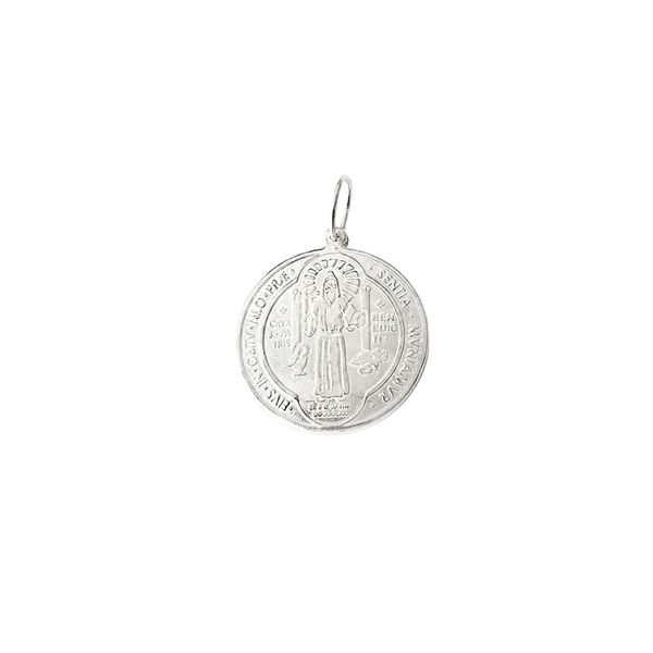 Pingente São Bento 2,5cm Prata 925 