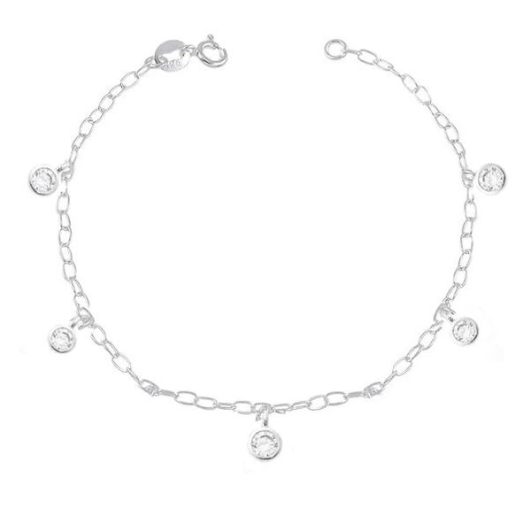 Pulseira Pontos de Luz Cristal Prata 925 