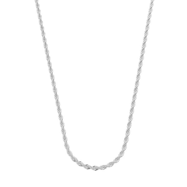 Colar Corrente Cordão Baiano 40cm 2,5mm Prata 925