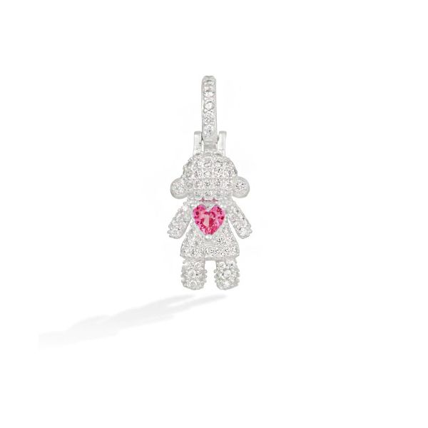 Pingente Filhos Cravejado Prata 925