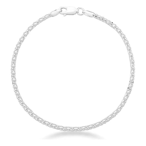 Pulseira Pipoca 2mm Prata 925