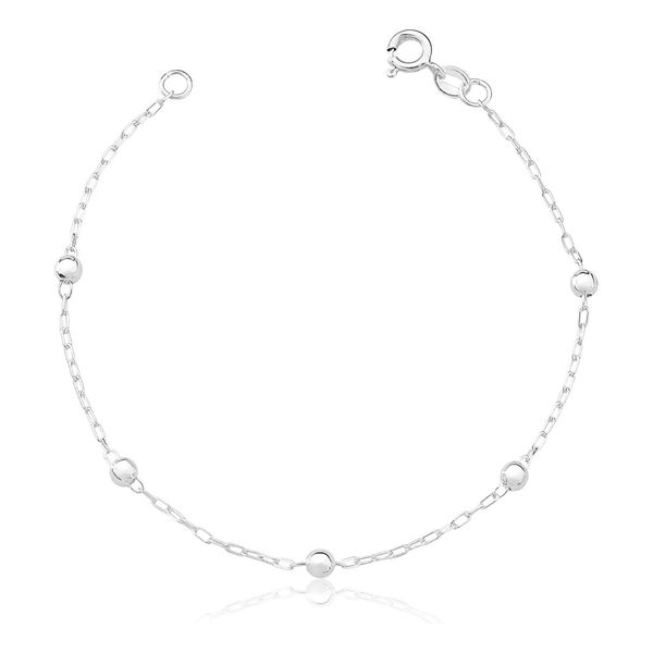 Pulseira Cartier Bolinhas 3mm Prata 925