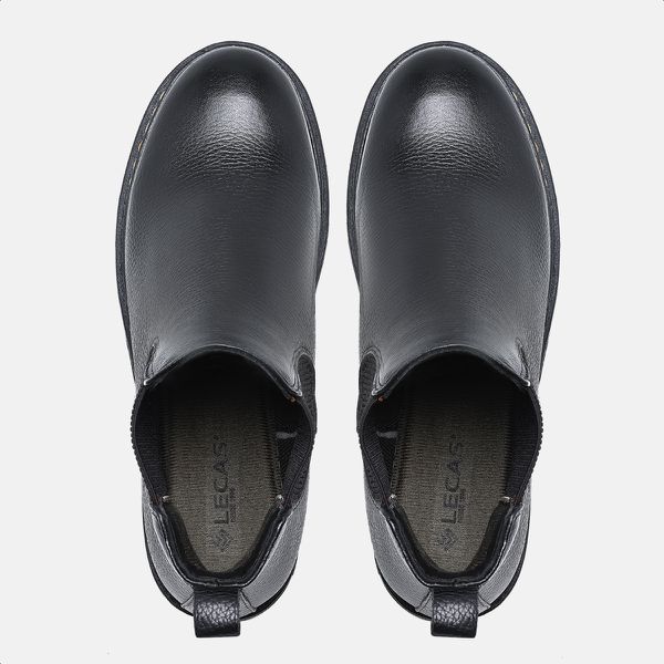 Bota Feminina Chelsea Lecas Tratorada Preta LECAS