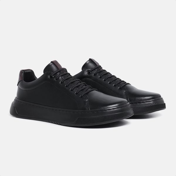 Tênis Lecas Floter Preto/Naturale Marrom