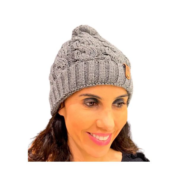 Gorro de La com Pompom