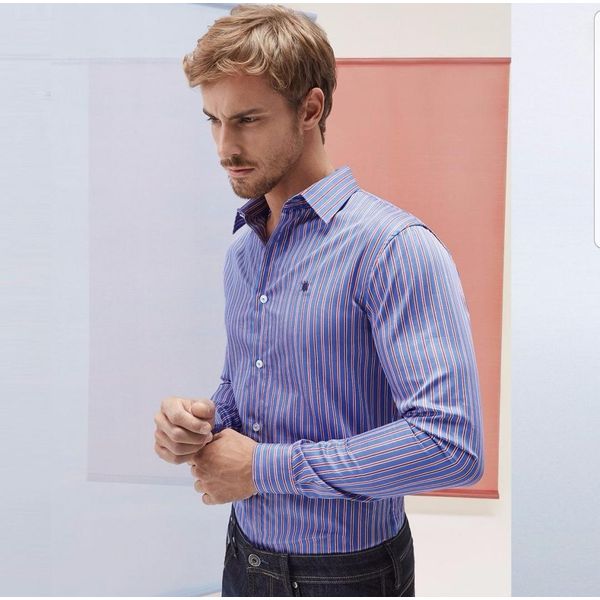 Camisa ML Slim Listrada Classics