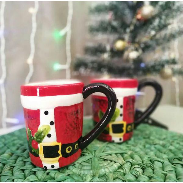 Caneca de Natal Roupa Papai Noel