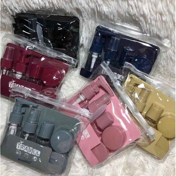 Kit Frascos para viagem com 7 peças