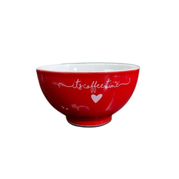 Bowl Porcelana 440ml Vermelho Lamour Hauskraft