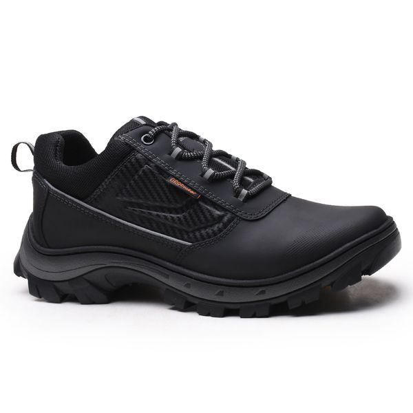 Bota coturno de segurança EPI´s em Couro ref. Boxer Preto 